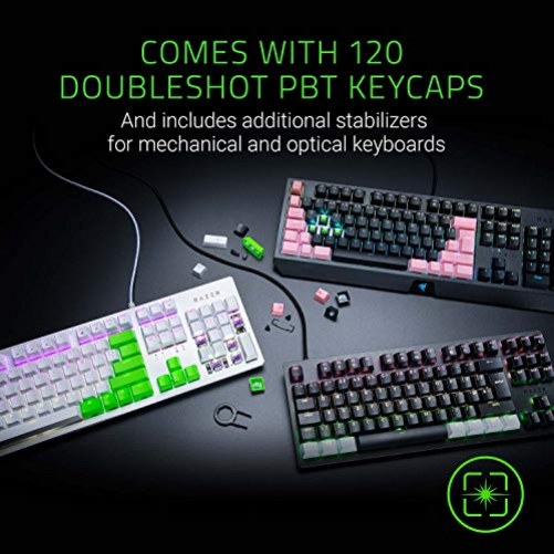 Razer PBT Keycap Upgrade-Set für 104/105 Tasten Black US/UK-Layout