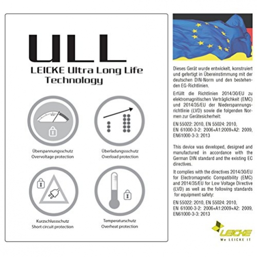 LEICKE Sharon NT03016 ULL-Netzteil für vielfältige Anwendungen wie Router/TFTs/LED Beleuchtungen 150 Watt