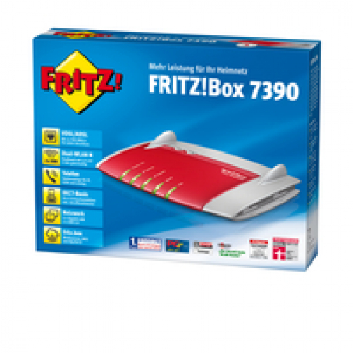 Avm FRITZ!Box 7390 Wlan Router VDSL/ADSL 300 Mbit/s DECT-Basis Media Server
