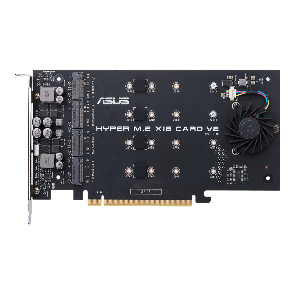 ASUS HYPER M.2 X16 CARD V2 Schnittstellenkarte/Adapter Eingebaut