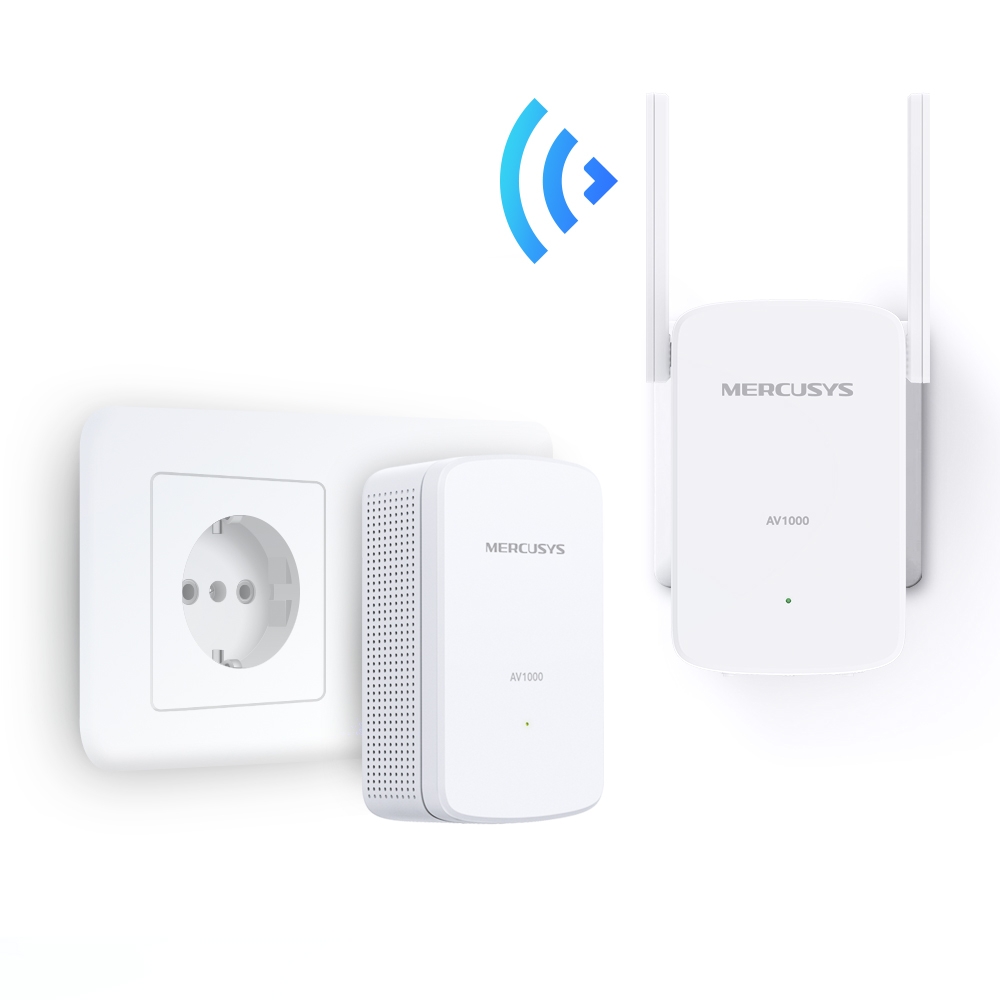 Mercusys MP510 KIT AV1000 Gigabit PowerLine WLAN Netzwerkadapter 300 Mbit/s WLAN White v1.0