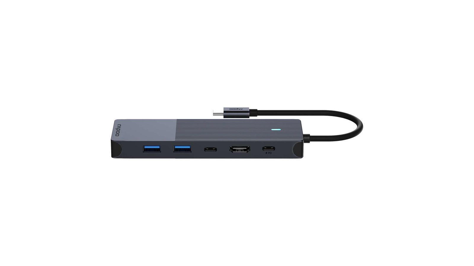 Rapoo UCM-2002 6-in-1 USB-C Multiport Adapter 100W Power Delivery HDMI LAN USB-C USB-A 3.0 v1.0