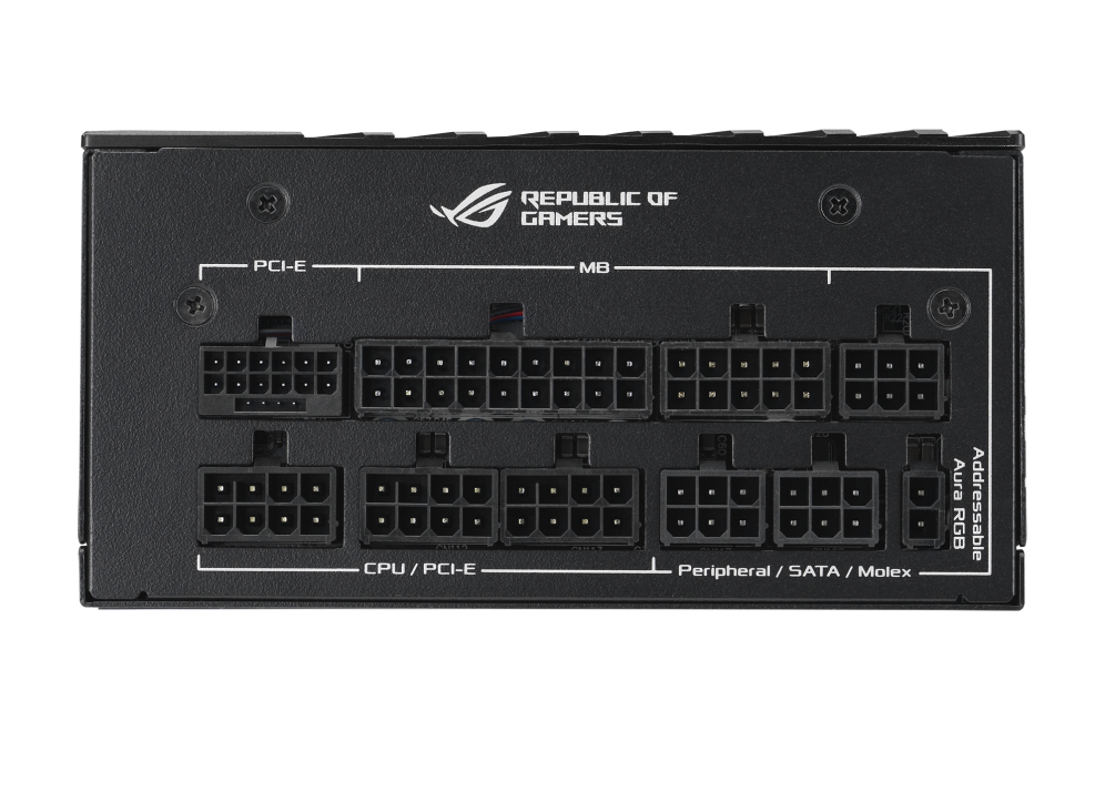 ASUS ROG Loki SFX-L 1000W Platinum Netzteil, vollständig modular, 80 PLUS Platinum, 120 mm ARGB-Lüfter, Aura Sync, Schwarz/Silber, EU