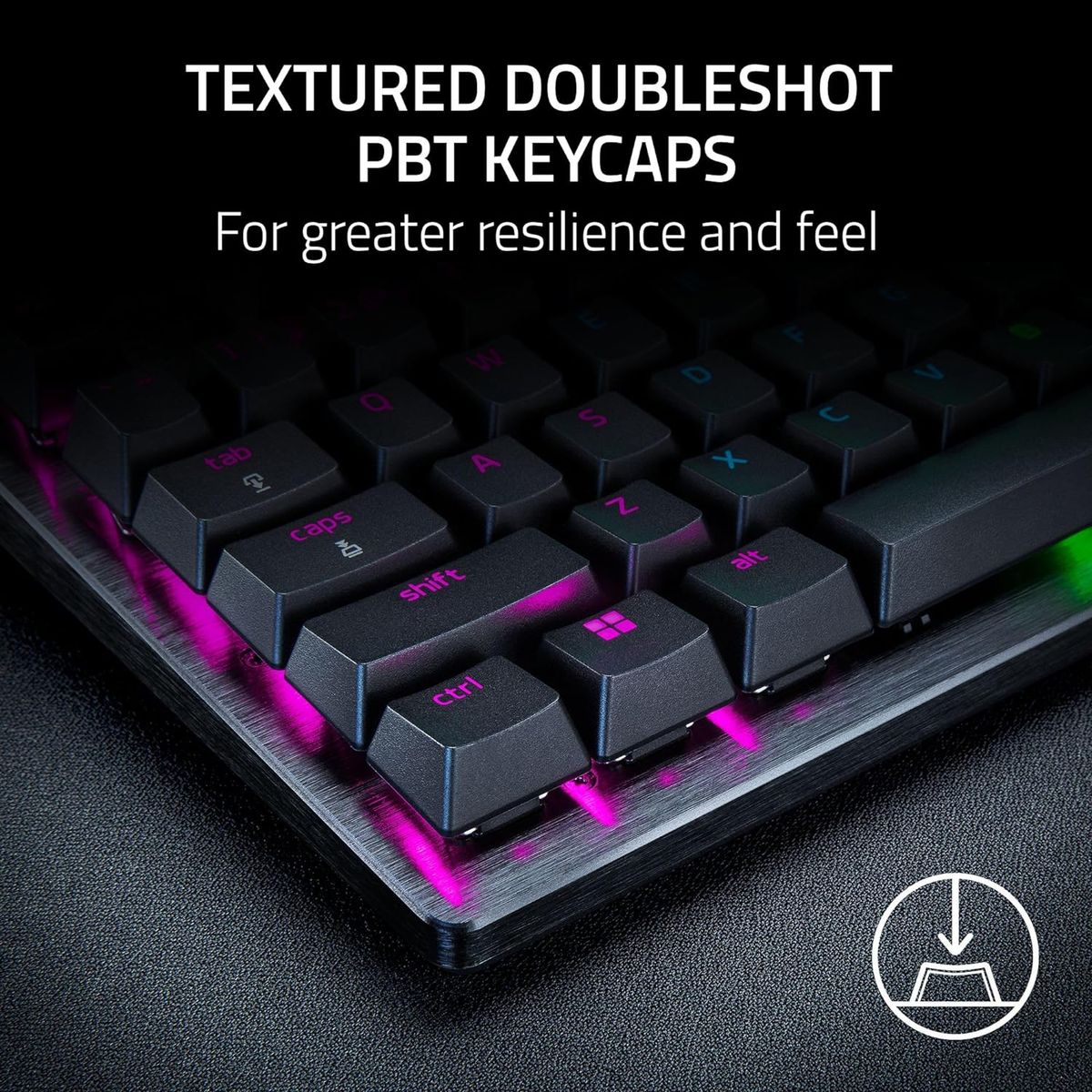 Razer Huntsman V3 Pro Gaming Keyboard Media Buttons Analog Optical Switches Chroma RGB UK Layout QWERTY