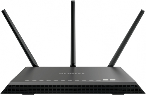 Netgear AC1900 Nighthawk WLAN Router Dual-Band (2.4 GHz/5 GHz) Gigabit Ethernet Black (UK Version)