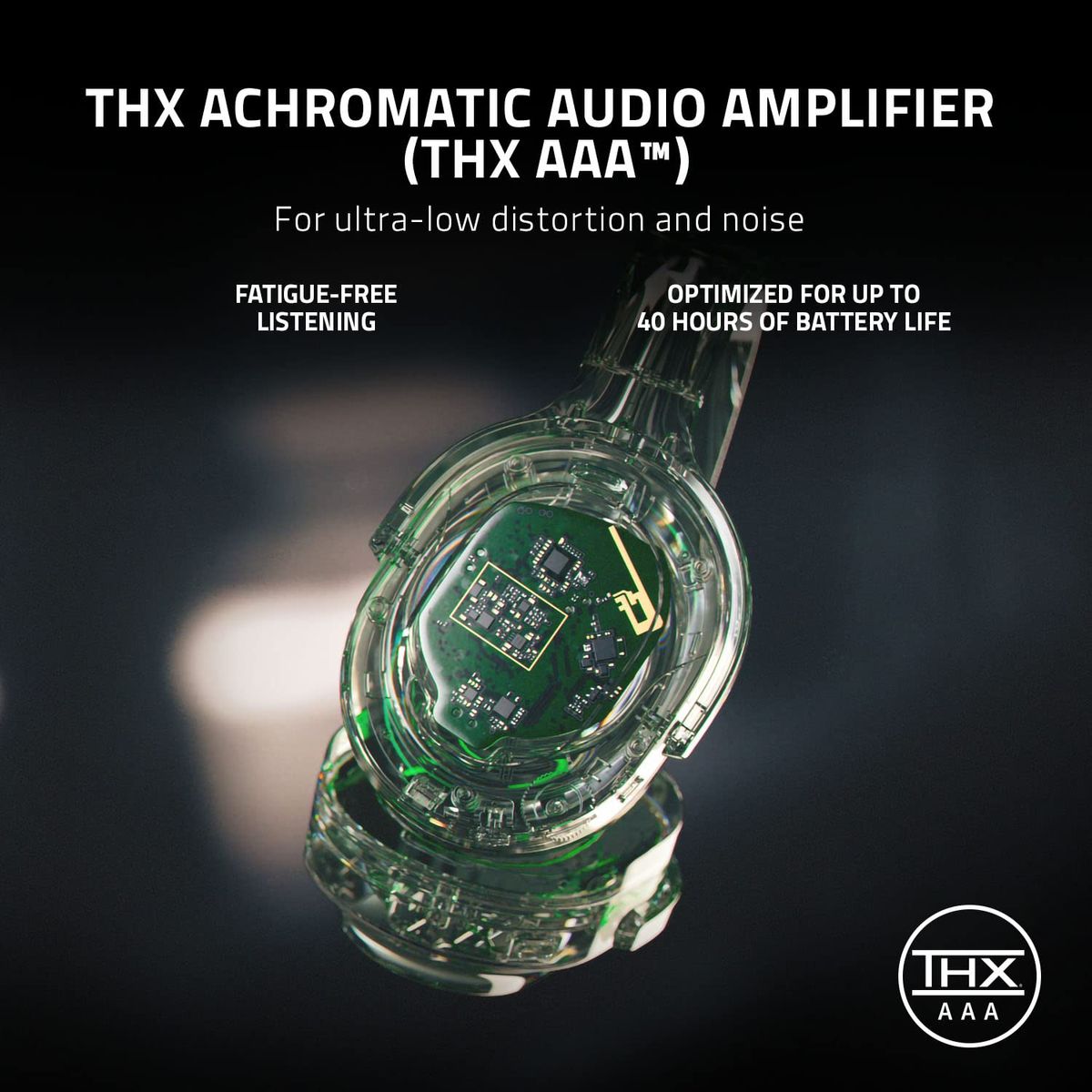 Razer Barracuda Pro Gaming & Mobile Headset Dual Wireless Virtual 7.1 Surround-Sound Hybrid ANC Multi-Plattform Black