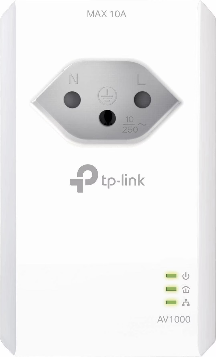 TP-Link TL-PA7017P KIT Powerline-Starterkit mit Passthrough-Steckdose, v4.0, CH