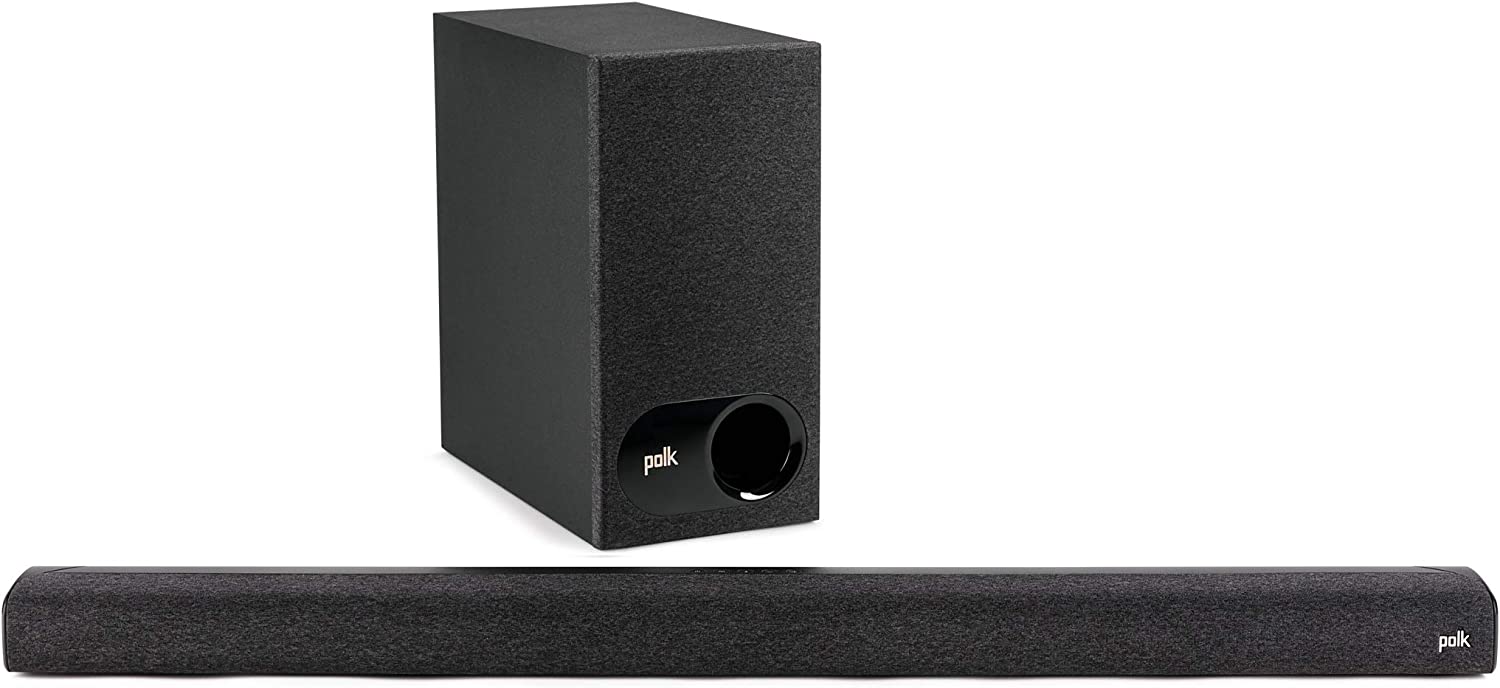 Polk Audio Signa S3 TV Soundbar mit Subwoofer, HDMI ARC, Bluetooth, Google Chromecast, 5.1 Dolby Digital Decoding, AUX, optischer Eingang Signa S3 Single