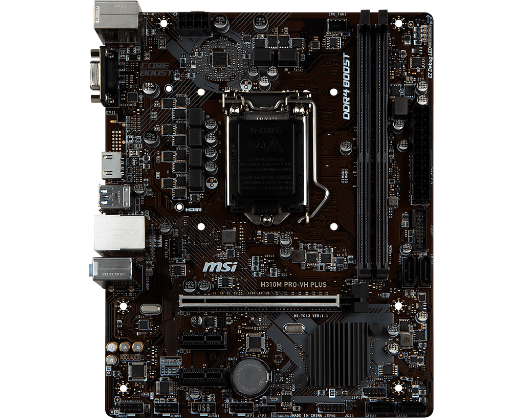 MSI H310M PRO-VH PLUS Motherboard Intel® H310 LGA 1151 (Socket H4) micro ATX