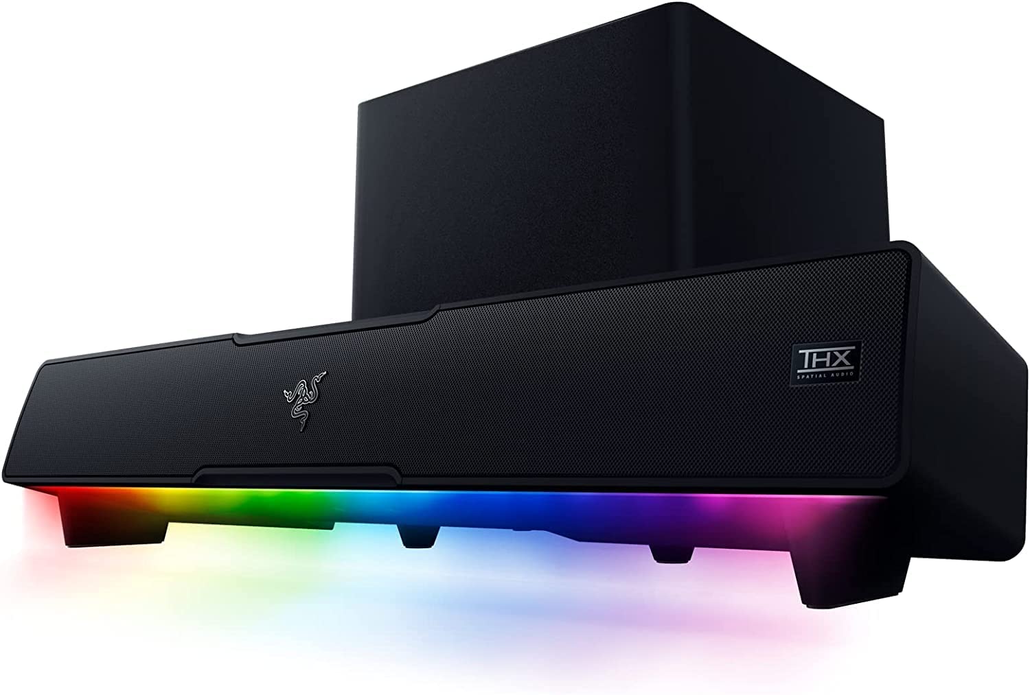 Razer Leviathan V2 Gaming Soundbar + Subwoofer 2.1 Surround-Sound BT USB Chroma RGB for PC Black EU