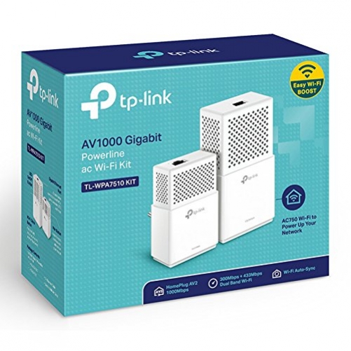 TP-Link TL-WPA7510 KIT 1000 Mbit/s Eingebauter Ethernet-Anschluss WLAN 2 Stücke