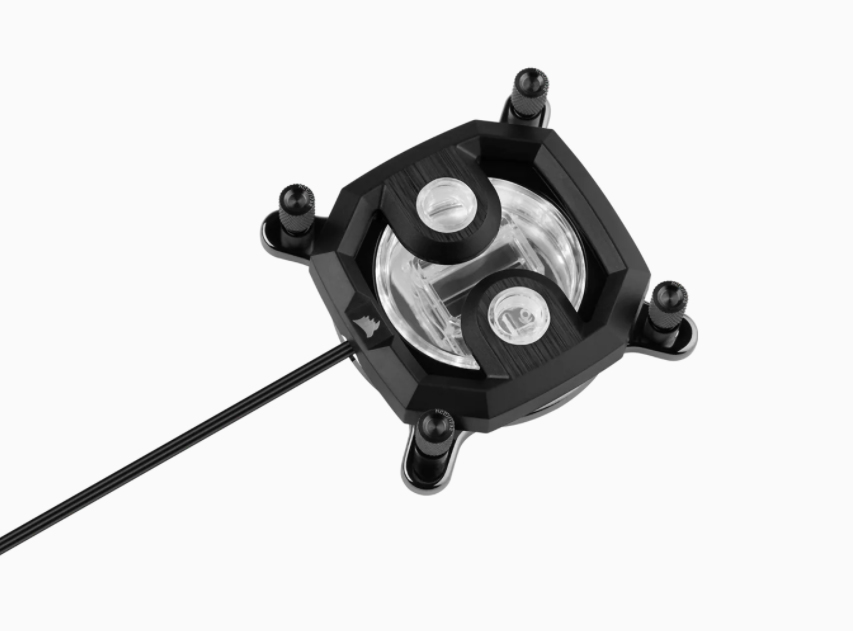 Corsair CX-9010015-WW XC7 RGB PRO CPU-Wasserblock, AM4, Kupfer/Nickel, 1/4" Anschluss, 16 RGB-Modi, schwarz