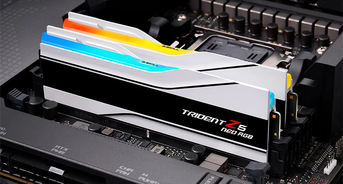 G.Skill Trident Z Neo F5-6000J3036G32GX2-TZ5NRW Arbeitsspeicher 64 GB (2 x 32 GB) DDR5-6000 CL30 XMP 3.0 EXPO RGB