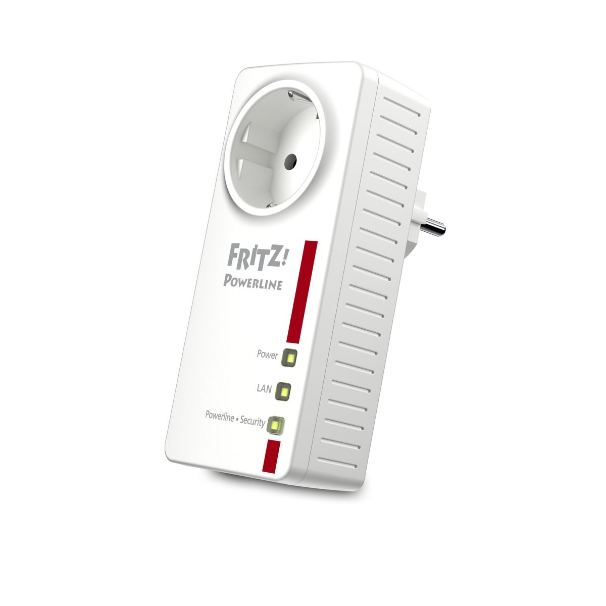 AVM FRITZ! Powerline 1220E Edition International, Netzerweiterungsadapter bis zu 1.200 Mbit/s, PLC, IEEE P1901, 2x Gigabit-LAN, Schnittstelle auf Italienisch