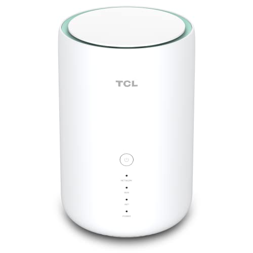 TCL HH130VM-2BLCIT1 LinkHub Home Station Router 4G LTE (CAT 12/13) Dual-Band Gigabit LAN SIM-Karte 3CA WiFi AC Hotspot bis 64 Benutzer Weiß