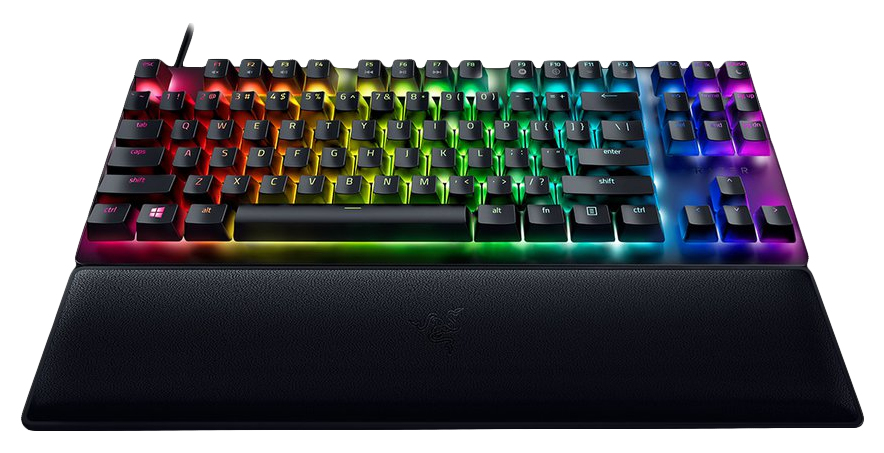 Razer Huntsman V2 TKL Gaming Keyboard Optical Purple Switches RGB DEU Layout QWERTZ