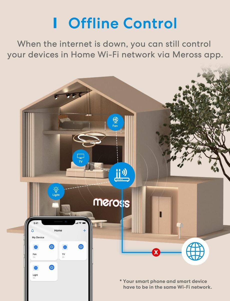 meross WLAN Steckdose, Smart Plug kompatibel mit Alexa, Apple HomeKit, Google Assistant und SmartThings, Timer und Fernbedienung (4) meross WLAN Steckdose, Smart Plug kompatibel mit Alexa, Apple HomeKit, Google Assistant und SmartThings, Timer und Fernbedienung (4)