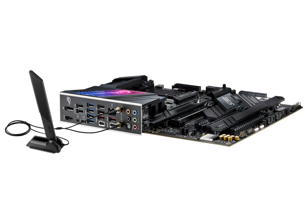 ASUS ROG STRIX Z690-E GAMING WIFI Mainboard, Intel Z690 LGA1700, ATX, DDR5, PCIe 5.0, M.2 NVMe, Wi‑Fi 6E, 2.5Gb Ethernet, Bluetooth 5.2, 7.1 Audio