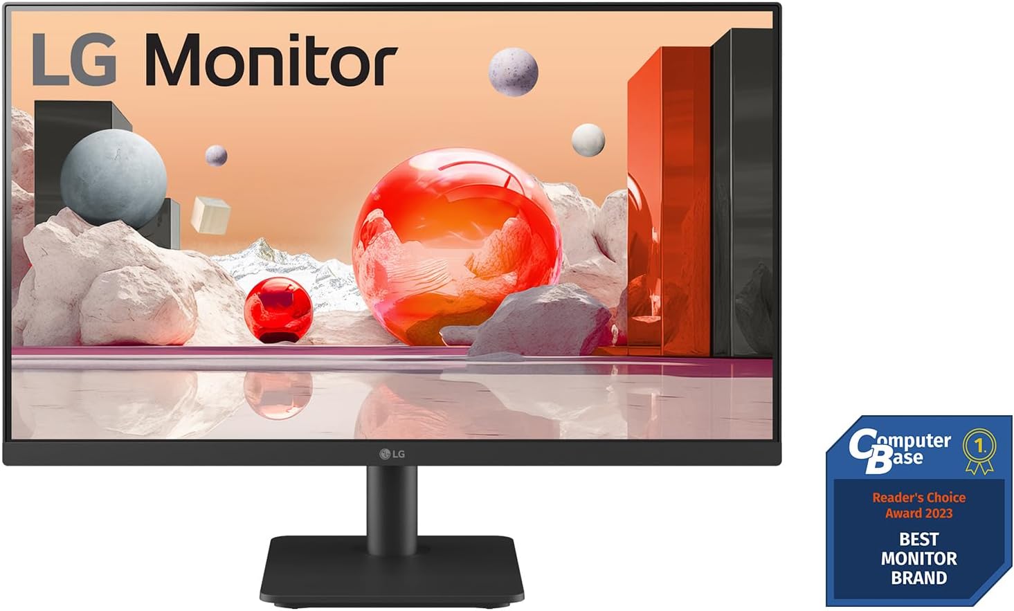 LG Electronics 24MS500-B.AEU FHD IPS-Monitor 24" (60,4cm), 1920 x 1081, 16:9, 5ms GtG, 100 Hz, 72% NTSC, Flicker Safe - Schwarz