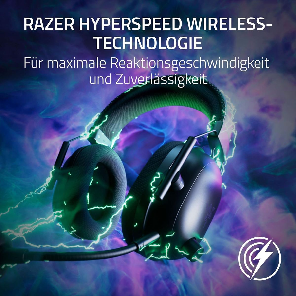 Razer Blackshark V2 Pro (Playstation) - Kabelloses Konsolen E-Sport Headset für PS5 (Triforce 50mm Treiber, HyperSpeed Wireless, FPS-Audioprofile, abnehmbares HyperClear Mikrofon) Weiß