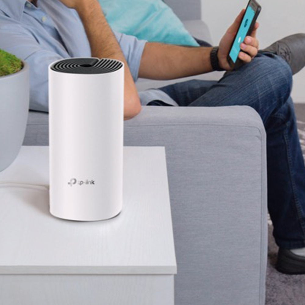 TP-Link Deco E4 (1-Pack) V3.0 AC1200 Whole Home Mesh WLAN-System, Dual-Band 2,4/5 GHz, 1167 Mbit/s, EU, Steckertyp C