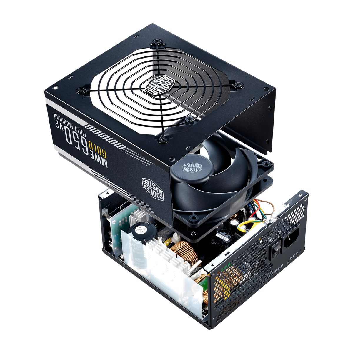 Cooler Master MWE Gold 650 V2 Vollmodulares ATX-Netzteil 650 W, 80 PLUS Gold, 24-pin, 8x SATA, 4x Molex, 4x 6+2-pin PCIe, Schwarz
