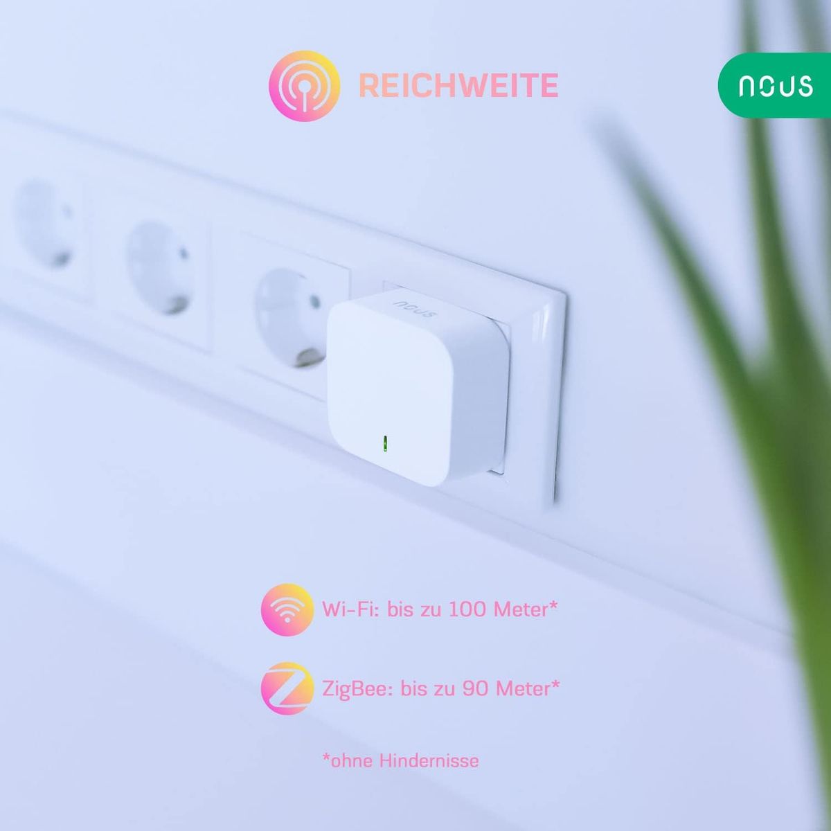 NOUS E1 ZigBee Gateway, ZigBee Hub/Bluetooth Hub, ZigBee Bridge, ZigBee Smart Home, ZigBee Gateway Alexa, Gateway ZigBee Smart Home, ZigBee 3.0, Bluetooth, Smart Life/Tuya App