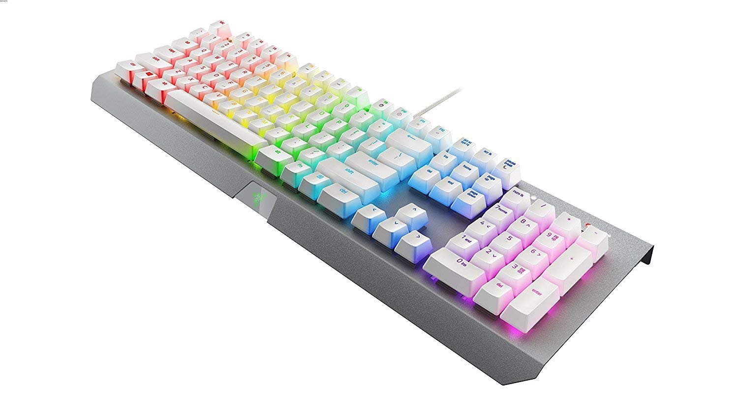 Razer BlackWidow X Chroma Mechanische Gaming Tastatur weiß USA Layout QWERTY