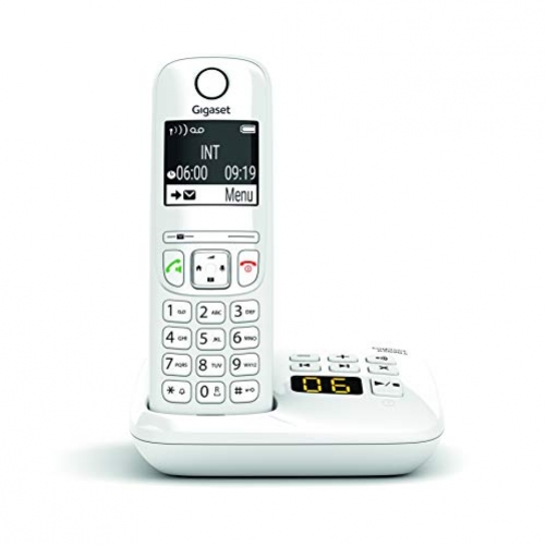 Gigaset AS690A Schnurlostelefon Anrufbeantworter DECT-Telefon Freisprechfunktion Weiß