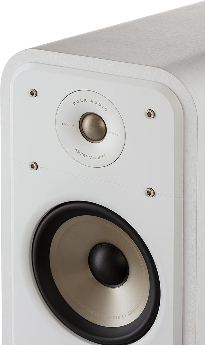 Polk Audio Signature Elite ES50 hochauflösender HiFi Standlautsprecher fürs Heimkino, Hi-Res zertifiziert, kompatibel mit Dolby Atmos und DTS:X 1 Stück, Weiß