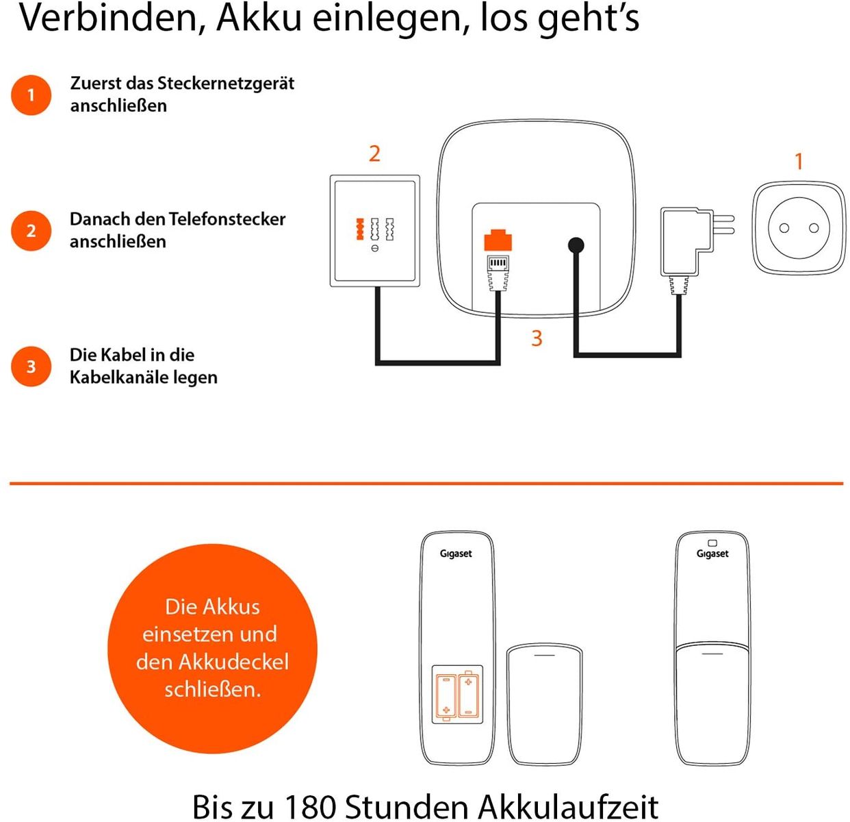 Gigaset 83167 AS690A Quattro 4 Schnurlose Telefone Anrufbeantworter -großes kontrastreiches Display -brillante Audioqualität -einstellbare Klangprofile -Freisprechfunktion -Anrufschutz,schwarz AS690A 4 Telefone AB