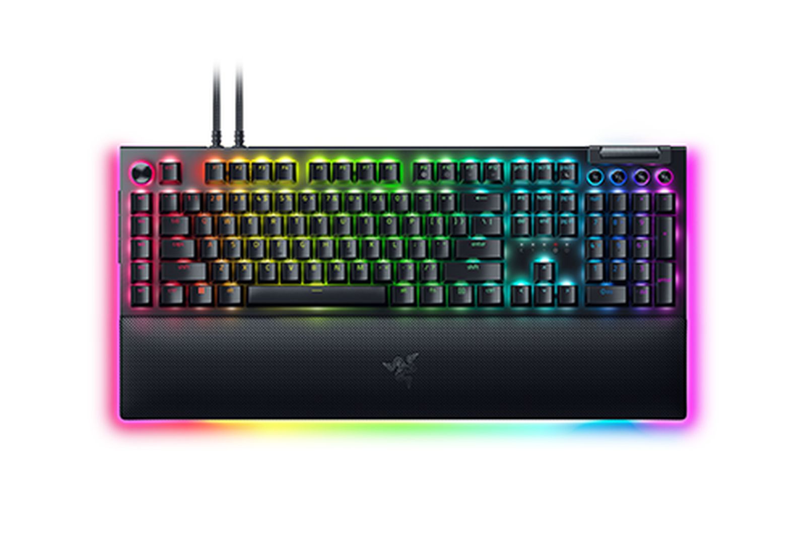 Razer BlackWidow V4 Pro Gaming Keyboard 8 Macro Keys Media Buttons Command Dial Yellow Switches Chroma RGB DEU Layout QWERTZ