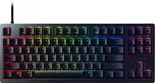 Razer Huntsman TE Gaming Keyboard Optical Red Switches TKL RGB USA Layout QWERTY ISO