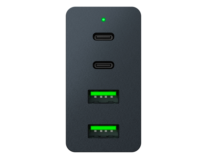 Razer USB-C 130W GaN Charger Schnellladegerät 2x USB-C 2x USB-A Black EU & UK
