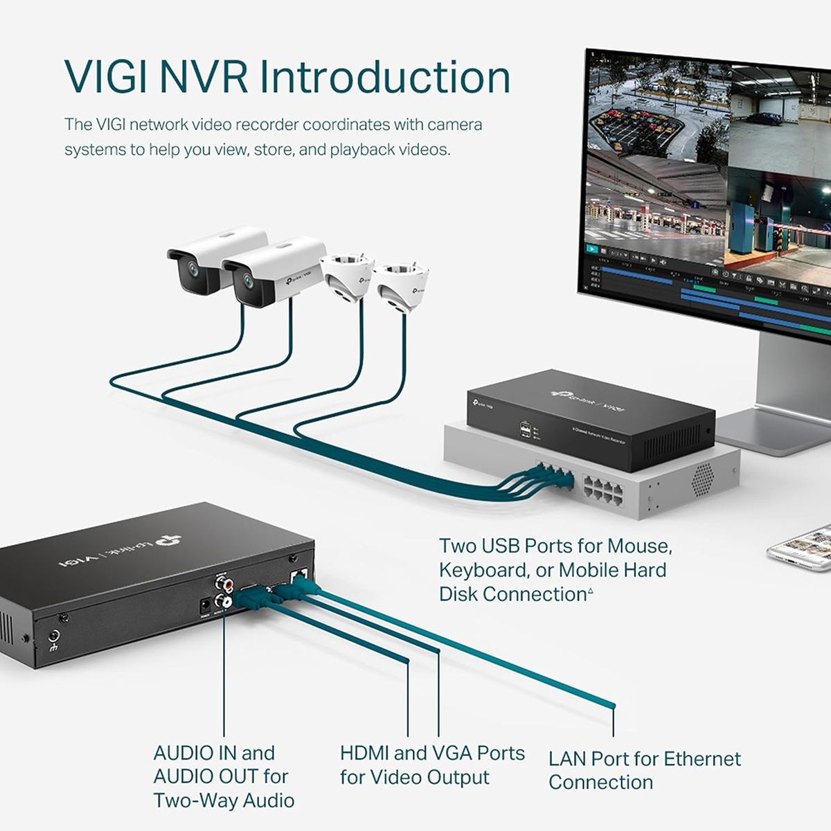 TP-Link VIGI 8 Channel Netzwerk-Video-Recorder