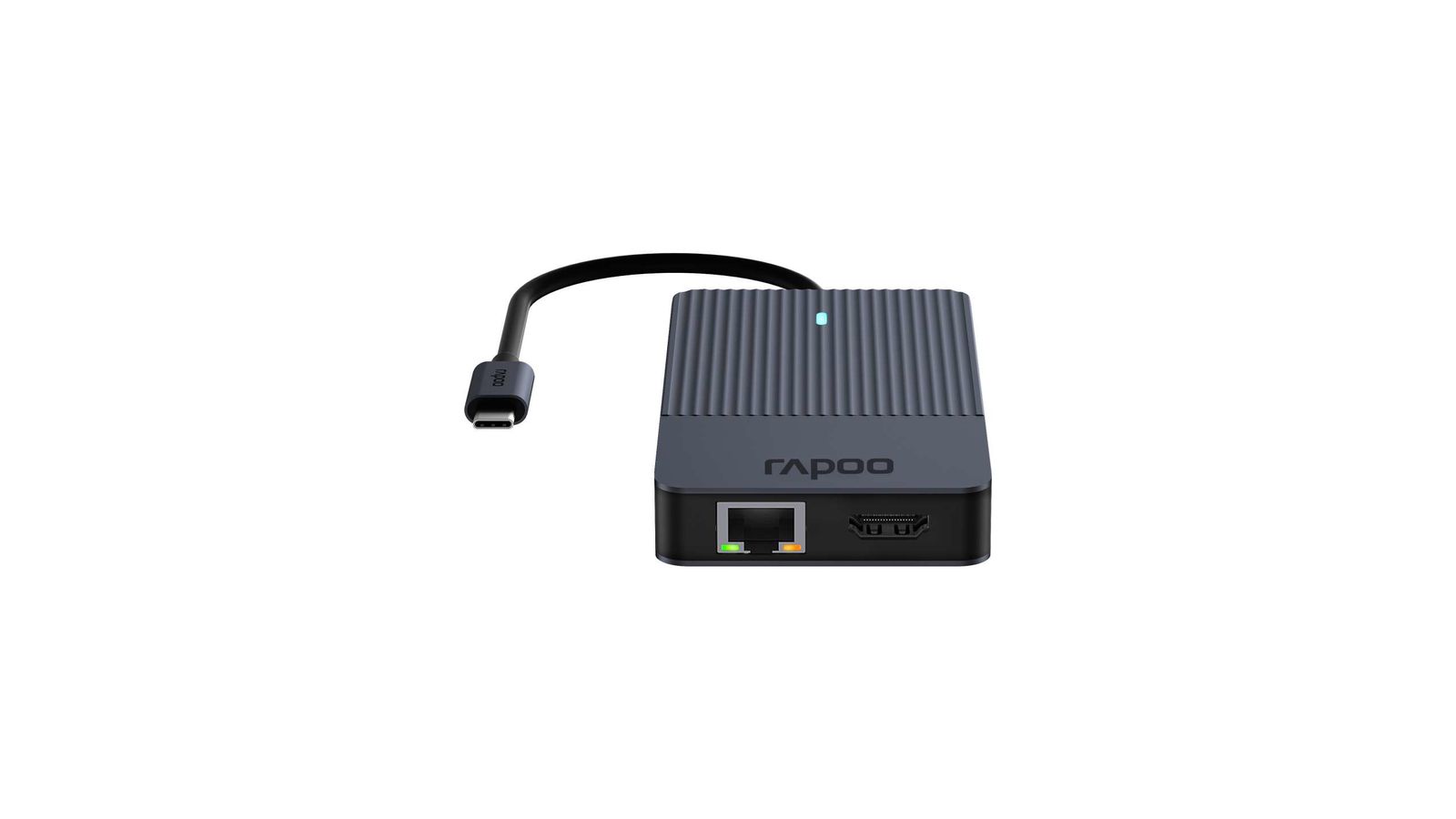 Rapoo UCM-2005 10-in-1 USB-C Multiport Adapter 100W Power Delivery HDMI DisplayPort LAN USB-C USB-A 3.0 microSD AUX v1.0