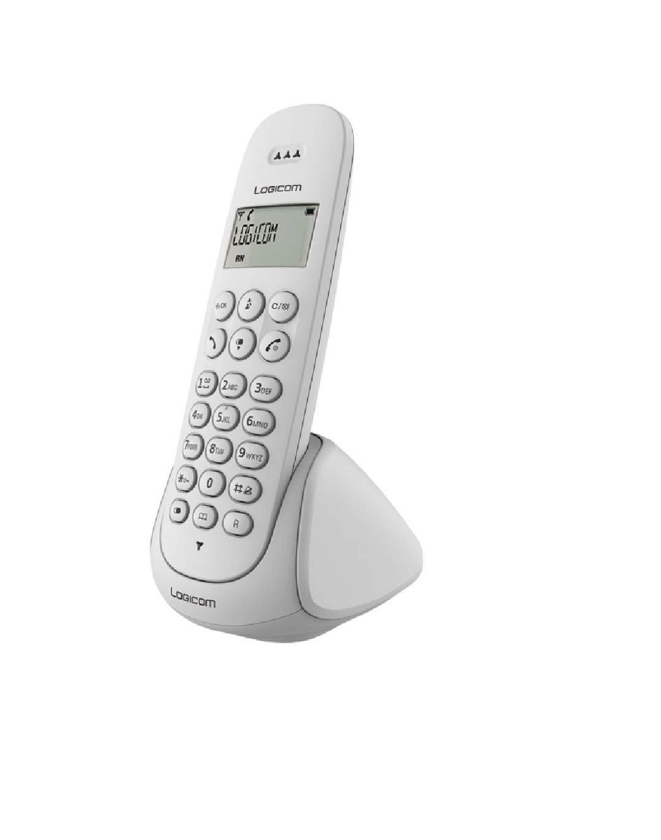 Logicom Aura 100 Téléphone Fixe Sans Fil White