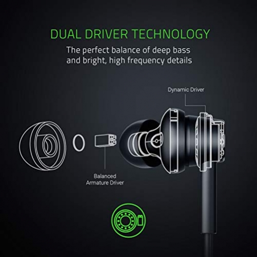 Razer Hammerhead Duo Mobile Headset InEar Stereo 3.5mm Black
