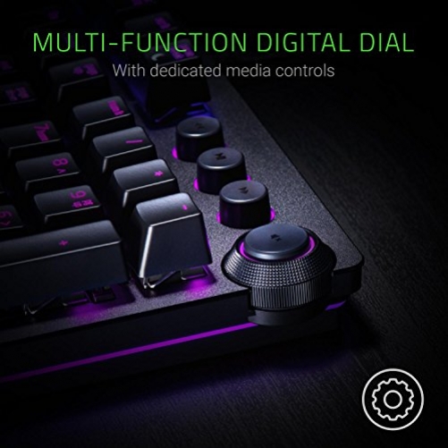 Razer Huntsman Elite Gaming Keyboard Opto-Mechanical Purple Switches UK Layout QWERTY