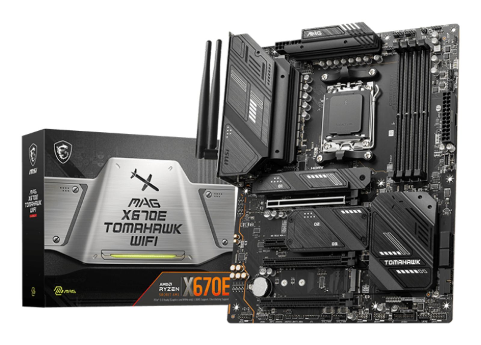 MSI MAG X670E TOMAHAWK WIFI Motherboard AMD X670 Sockel AM5 ATX