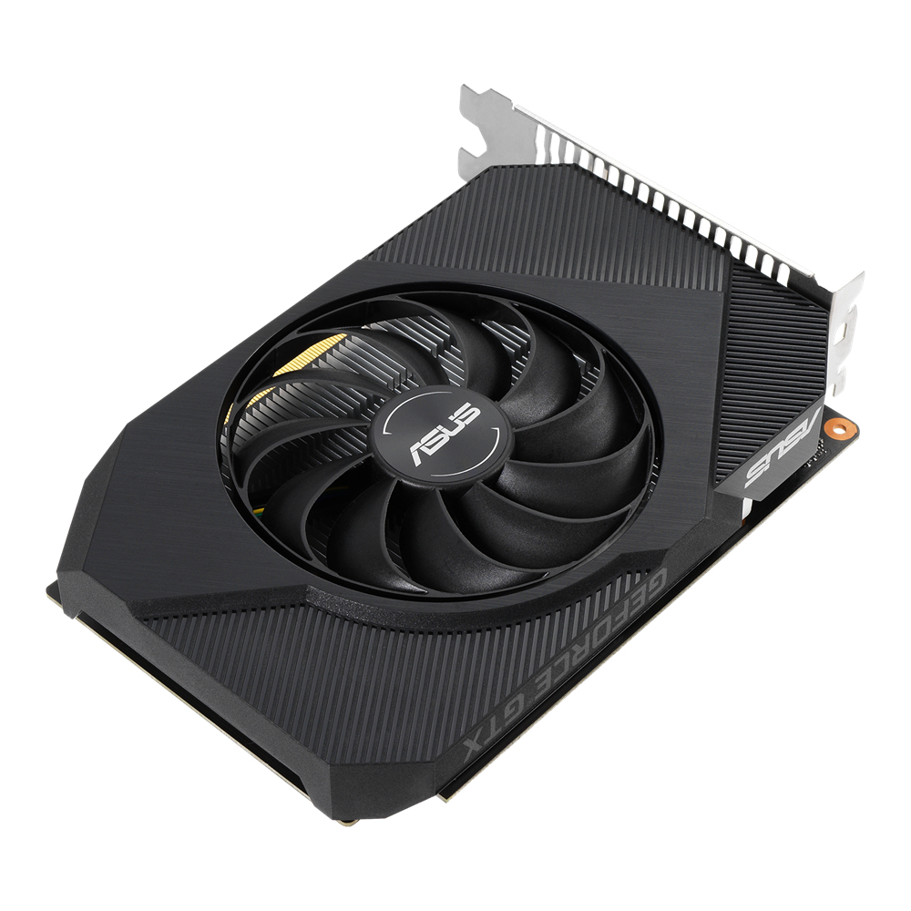 ASUS Phoenix PH-GTX1650-O4GD6 NVIDIA GeForce GTX 1650, 4 GB GDDR5, PCIe 3.0, HDMI 2.0b, DisplayPort 1.4, DVI-D, Single-Fan, 2-Slot