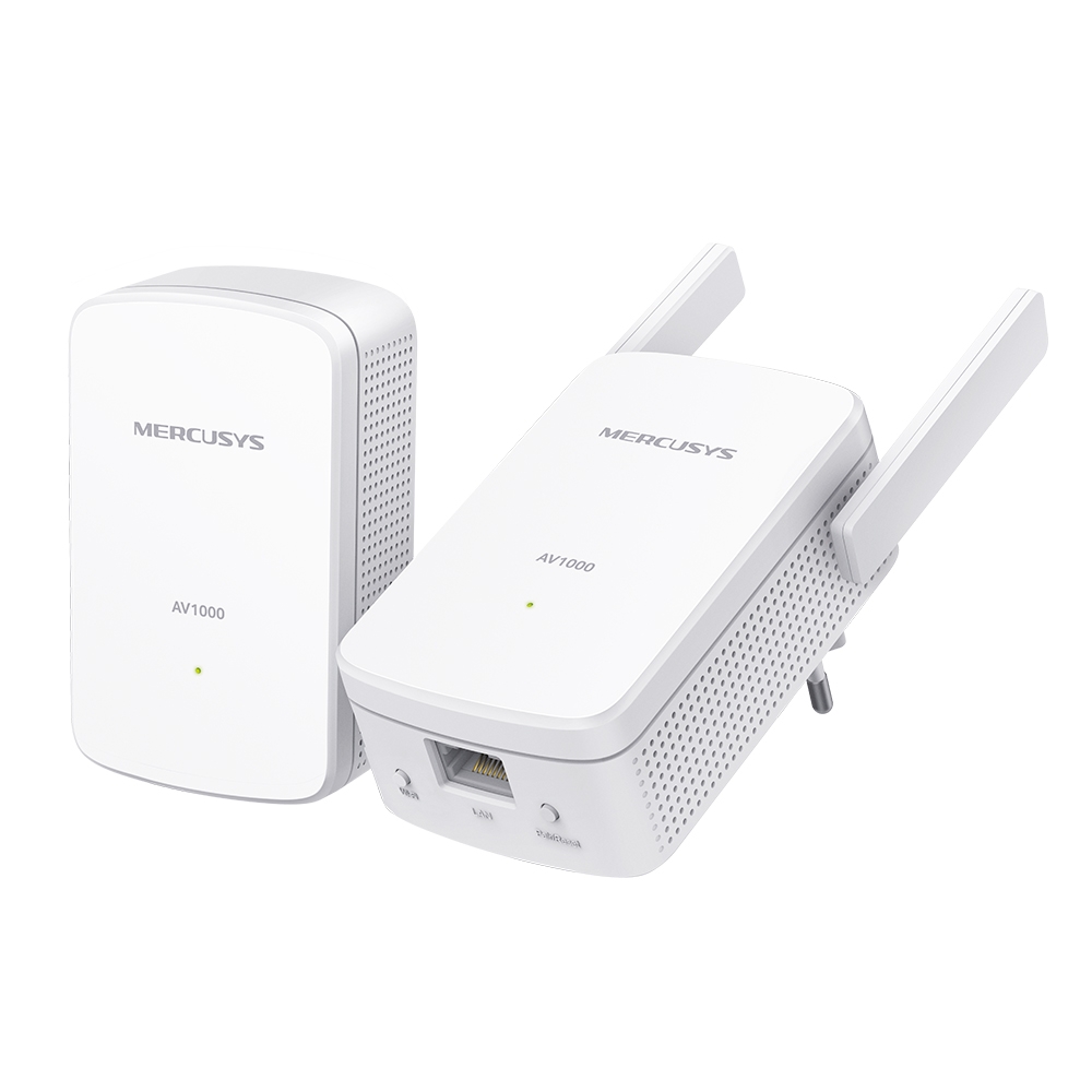 Mercusys MP510 KIT AV1000 Gigabit PowerLine WLAN Netzwerkadapter 300 Mbit/s WLAN White v1.0