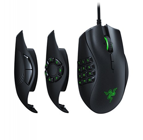 Razer Naga Trinity Gaming Mouse 16.000 DPI Ergonomic RGB Modular MOBA/MMO