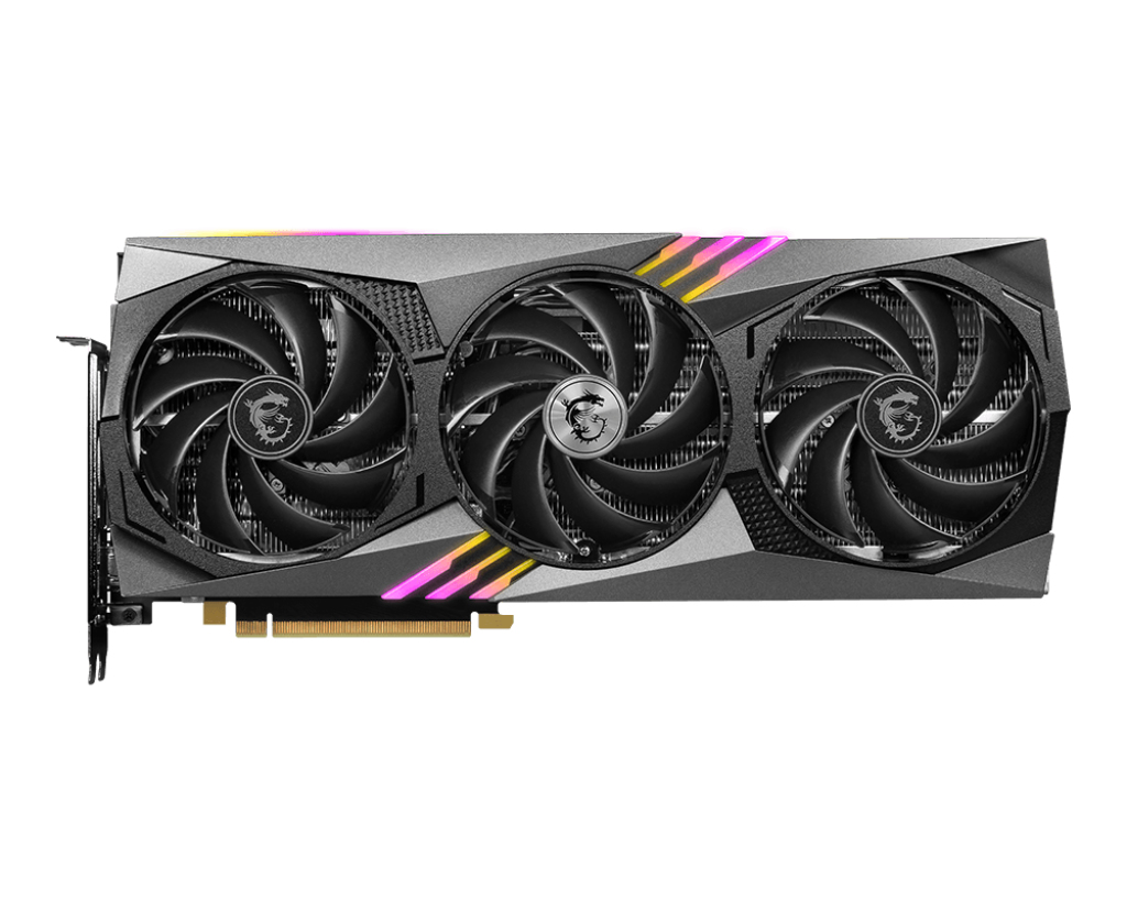 MSI GeForce RTX 4070 GAMING X TRIO 12G, 12 GB GDDR6X, PCIe 4.0, 3x DisplayPort 1.4a, 1x HDMI 1.2a, 215 W, 16-pin