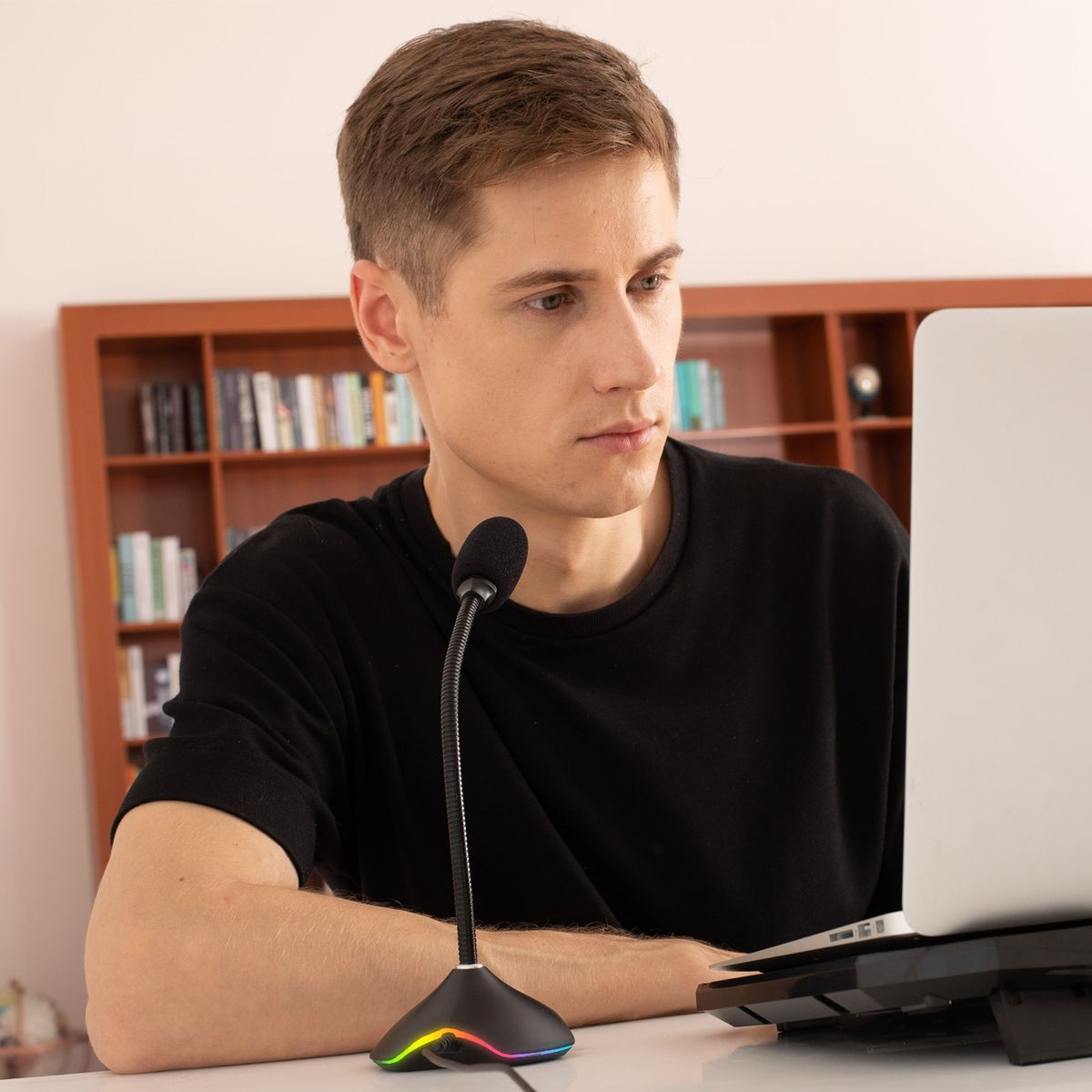 KLIM Rhapsody Desktop Gaming Mikrofon mit RGB-Beleuchtung für PC, Mac & PS4