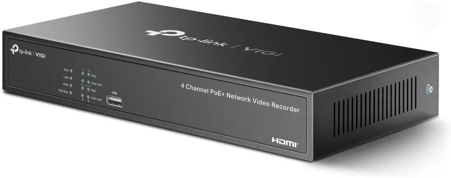 TP-Link VIGI 4 Channel PoE Netzwerk-Video-Recorder