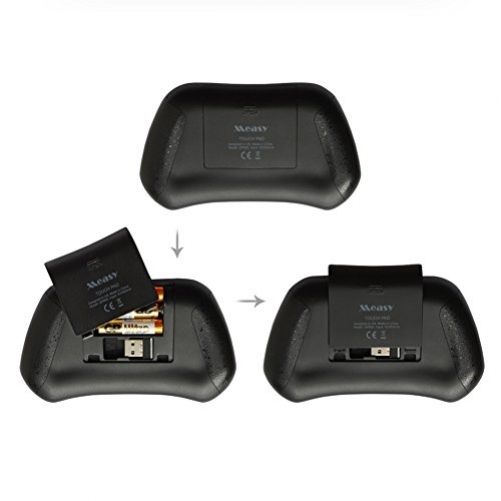 Demiawaking MEasy GP800 USB Wireless Touchpad Luft Maus Tastatur Gamepad fuer Android PC Smart TV US-Layout