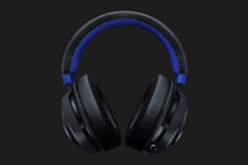 Razer Kraken for Console 2019 Gaming Headset Virtual 7.1 Surround-Sound 3.5mm Multi-Plattform Black/Blue