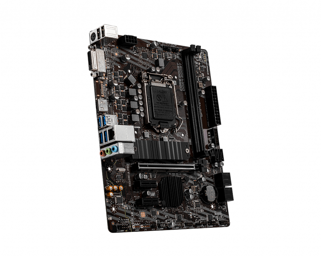 MSI B460M-A PRO Intel LGA1200 DDR4 M.2 USB 3.2 Gen 1 HDMI M-ATX Gaming Motherboard