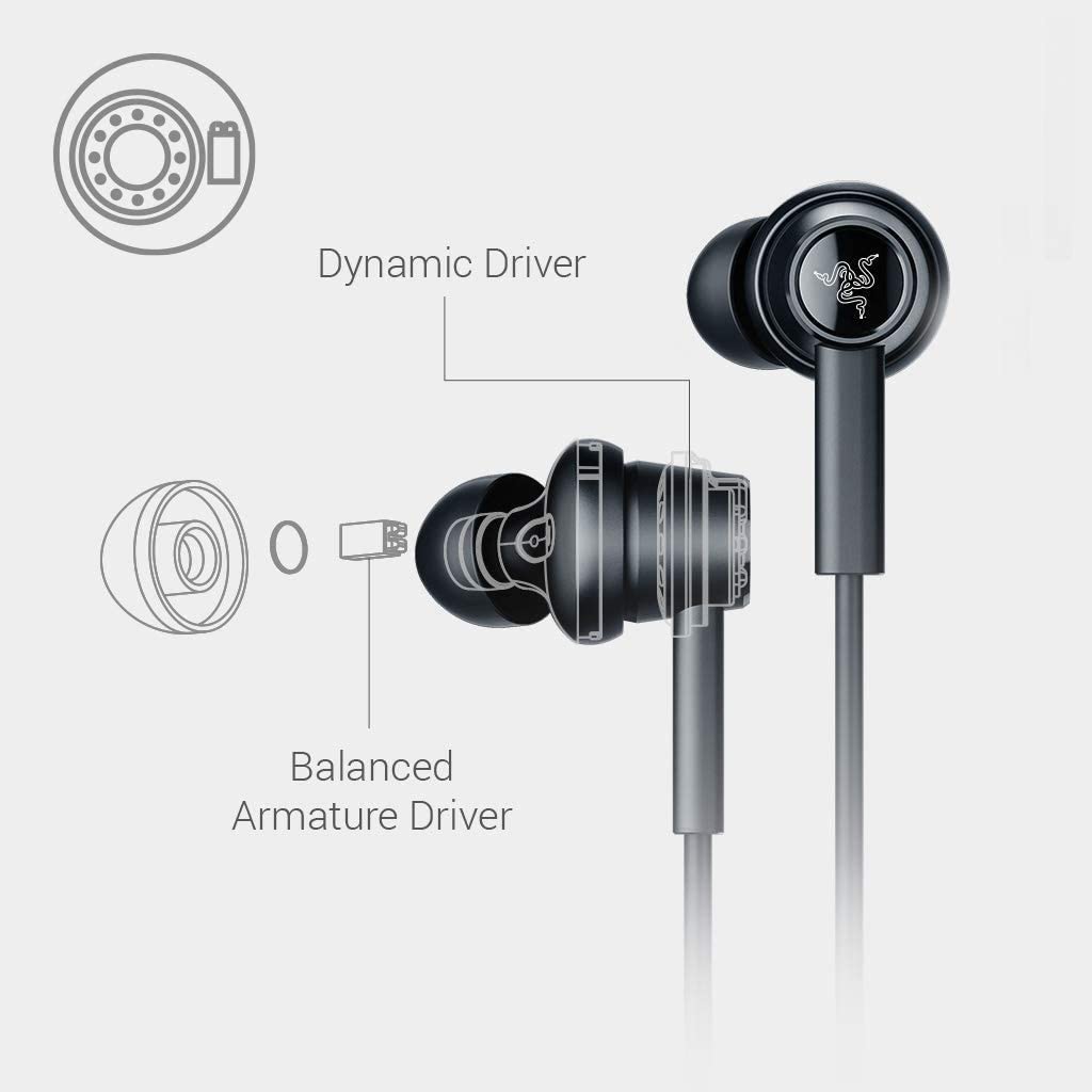 RAZER Hammerhead Duo Console Switch 3.5mm Wired In-Ear Kopfhörer schwarz
